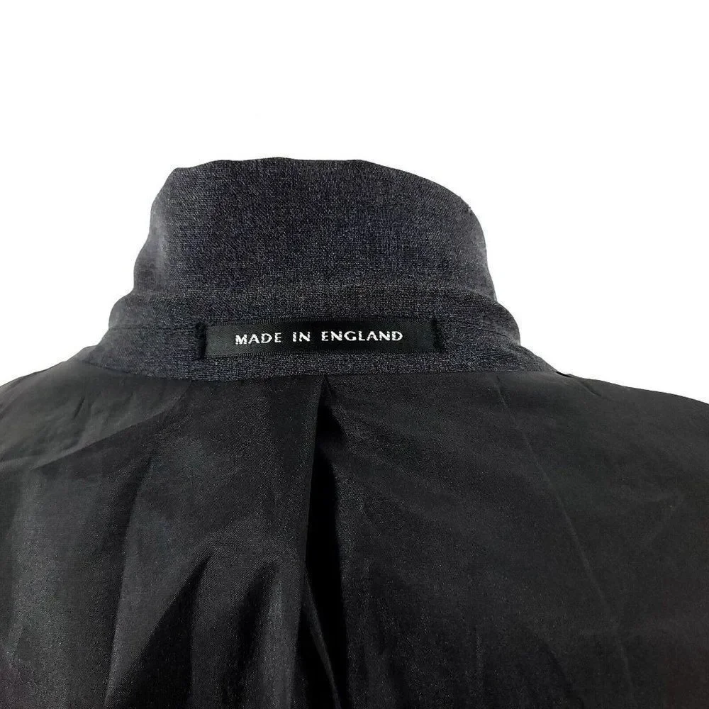 DAMAGED Alexandre London Of England Savile Row Wool 2 Button Blazer‎ 44L Gray